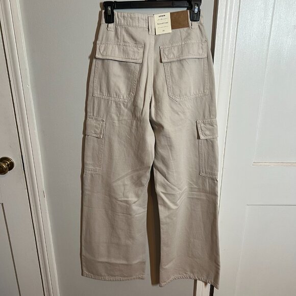 Cotton On Relaxed Cargo Pants | Size 24 | Soft Taupe | NWT - Picture 5 of 5